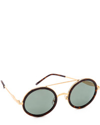 schwarze und goldene Sonnenbrille von Wildfox Couture