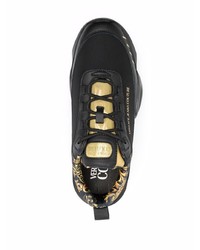 schwarze und goldene Sportschuhe von VERSACE JEANS COUTURE