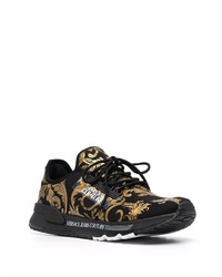 schwarze und goldene Sportschuhe von VERSACE JEANS COUTURE