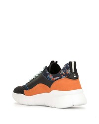 schwarze und orange Sportschuhe von Bally