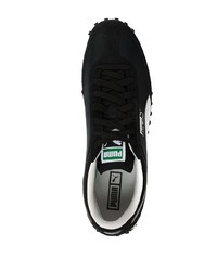 schwarze und silberne Segeltuch niedrige Sneakers von Puma