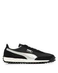 schwarze und silberne Segeltuch niedrige Sneakers von Puma