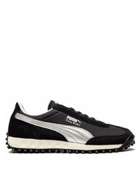 schwarze und silberne Segeltuch niedrige Sneakers von Puma