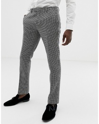 schwarze und weiße Anzughose mit Hahnentritt-Muster von Twisted Tailor