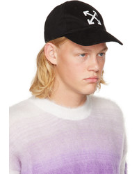 schwarze und weiße Baseballkappe von Off-White