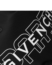 schwarze und weiße bedruckte Baseballkappe von Givenchy