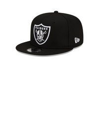 schwarze und weiße bedruckte Baseballkappe von New Era