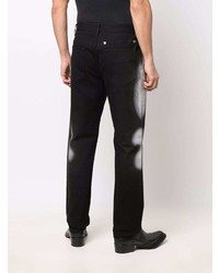 schwarze und weiße bedruckte Jeans von Givenchy