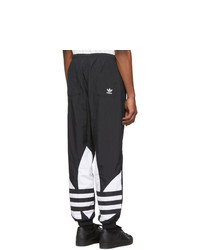 schwarze und weiße bedruckte Jogginghose von adidas Originals