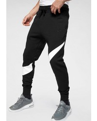 schwarze und weiße bedruckte Jogginghose von Nike Sportswear