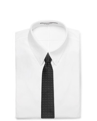 schwarze und weiße bedruckte Krawatte von Givenchy