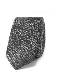schwarze und weiße bedruckte Krawatte