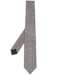 schwarze und weiße bedruckte Krawatte von Moschino