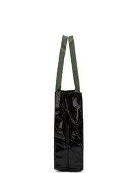 schwarze und weiße bedruckte Shopper Tasche aus Leder von Rag and Bone