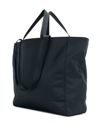 schwarze und weiße bedruckte Shopper Tasche aus Segeltuch von Kenzo