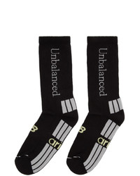 schwarze und weiße bedruckte Socken von Aries
