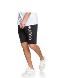 schwarze und weiße bedruckte Sportshorts von DC Shoes