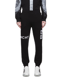 schwarze und weiße bestickte Jogginghose von Givenchy