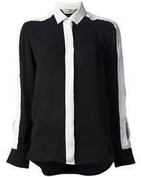 schwarze und weiße Bluse mit Knöpfen von Coast Weber & Ahaus