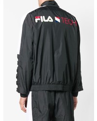 schwarze und weiße Bomberjacke von Fila