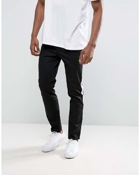 schwarze und weiße Chinohose von Asos