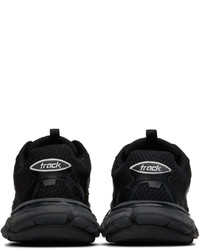 schwarze und weiße Gummi niedrige Sneakers von Balenciaga