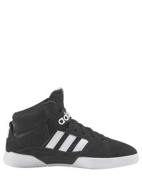 schwarze und weiße hohe Sneakers aus Wildleder von adidas Originals