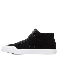 schwarze und weiße hohe Sneakers aus Wildleder von DC Shoes