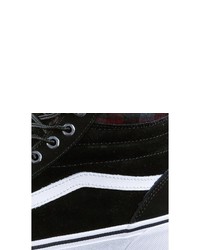 schwarze und weiße hohe Sneakers aus Wildleder von Vans