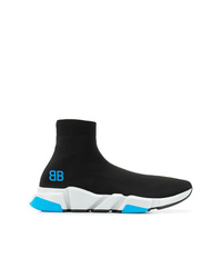 schwarze und weiße hohe Sneakers von Balenciaga