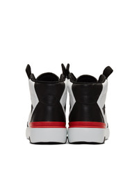 schwarze und weiße hohe Sneakers von Givenchy