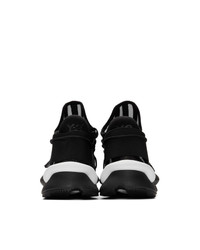schwarze und weiße hohe Sneakers von Y-3