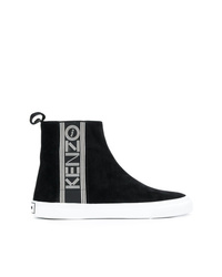 schwarze und weiße hohe Sneakers von Kenzo