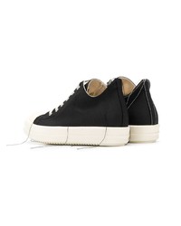 schwarze und weiße hohe Sneakers von Rick Owens DRKSHDW