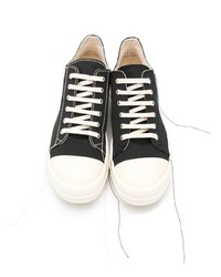 schwarze und weiße hohe Sneakers von Rick Owens DRKSHDW