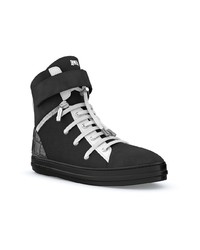 schwarze und weiße hohe Sneakers von Swear