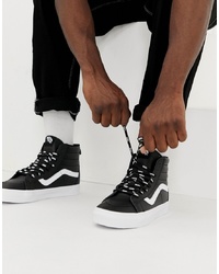 schwarze und weiße hohe Sneakers von Vans