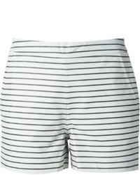 schwarze und weiße horizontal gestreifte Shorts von Muu Baa