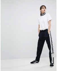 schwarze und weiße Jogginghose von adidas Originals