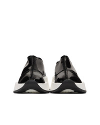 schwarze und weiße klobige Slip-On Sneakers von MM6 MAISON MARGIELA
