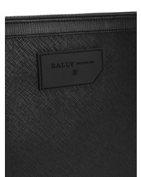 schwarze und weiße Leder Clutch Handtasche von Bally