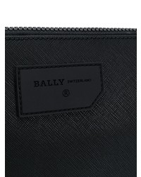 schwarze und weiße Leder Clutch Handtasche von Bally