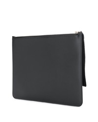 schwarze und weiße Leder Clutch Handtasche von Neil Barrett