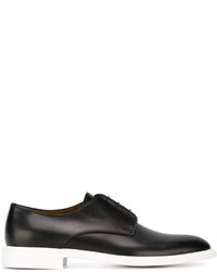 schwarze und weiße Leder Derby Schuhe von Givenchy