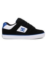 schwarze und weiße Leder niedrige Sneakers von DC Shoes