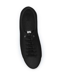 schwarze und weiße Leder niedrige Sneakers von Swear