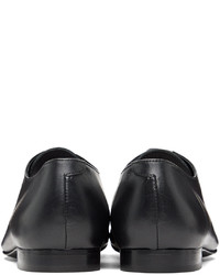 schwarze und weiße Leder Oxford Schuhe von Stefan Cooke