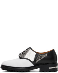 schwarze und weiße Leder Oxford Schuhe von Toga Virilis