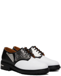 schwarze und weiße Leder Oxford Schuhe von Toga Virilis