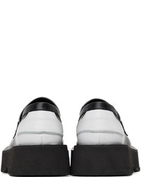 schwarze und weiße Leder Slipper von Andersson Bell